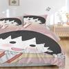 Chibi Character Adventure Print 3Pcs Bedding Setduvet Cover With 2 Bedropillowcase Home Birthday Gift