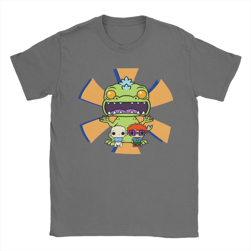 Anime Rrugrat T Shirts Unisex Cotton Novelty Tshirt Crewneck Reptar Babies Tee Shirt Short Sleeve Clothing 6xl