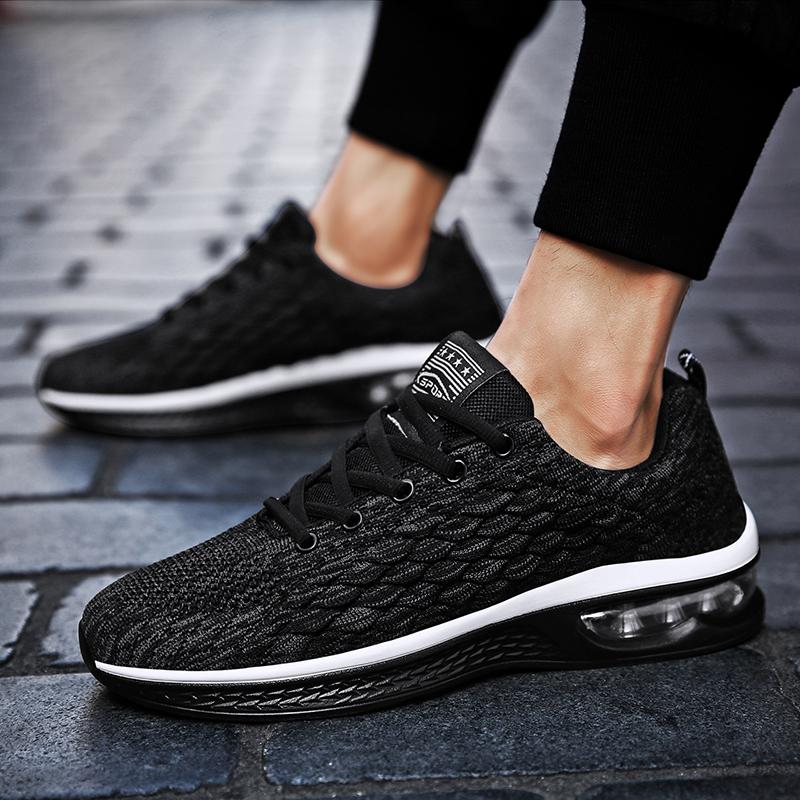 Air Cushion Professional Running Shoes For Men Lightweight Men 'S Designer Mesh Sneakers Lace -Up Male Outdoor Sports Tennis Shoe