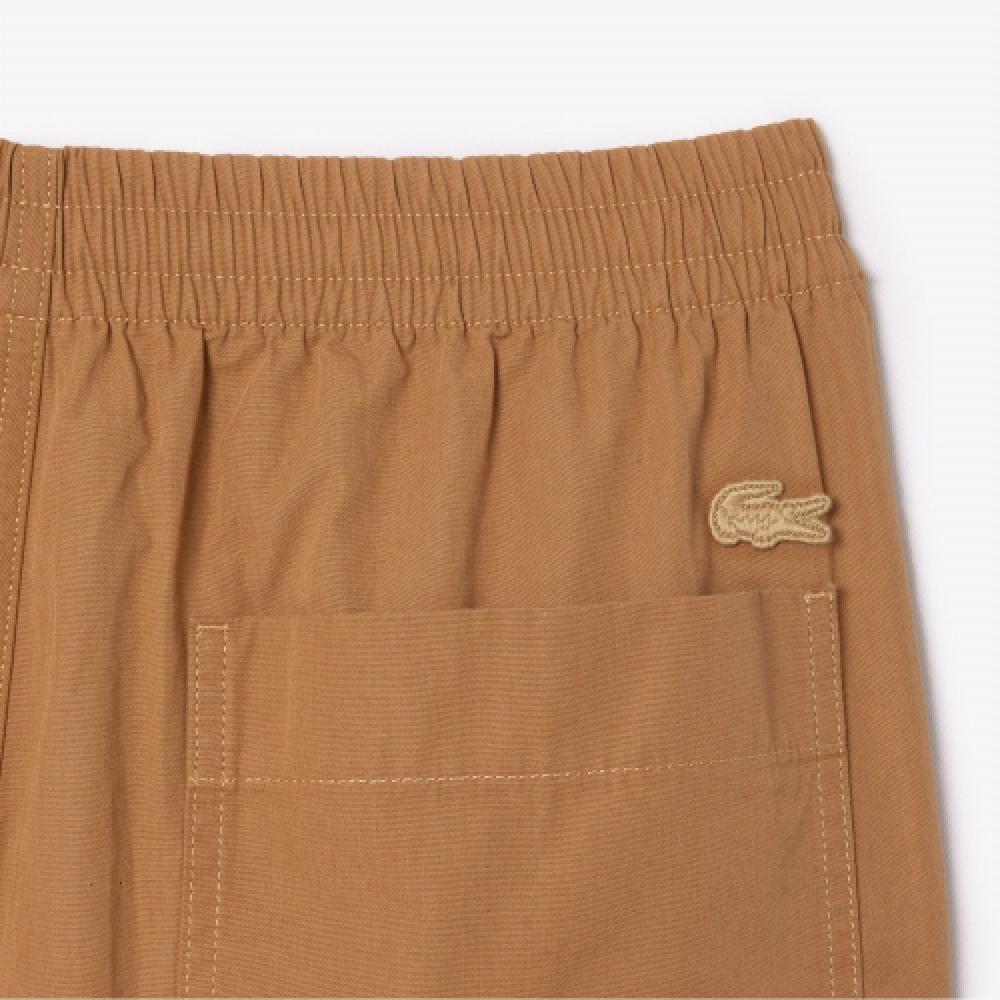 LacoSte Men S Full Banding Relaxed Fit pantS [dark Beige]