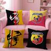 Housse de coussin AS Abarth S-Scorpion Housse de coussin réversible confortable Idéale pour voiture, canapé, chambre et plus encore