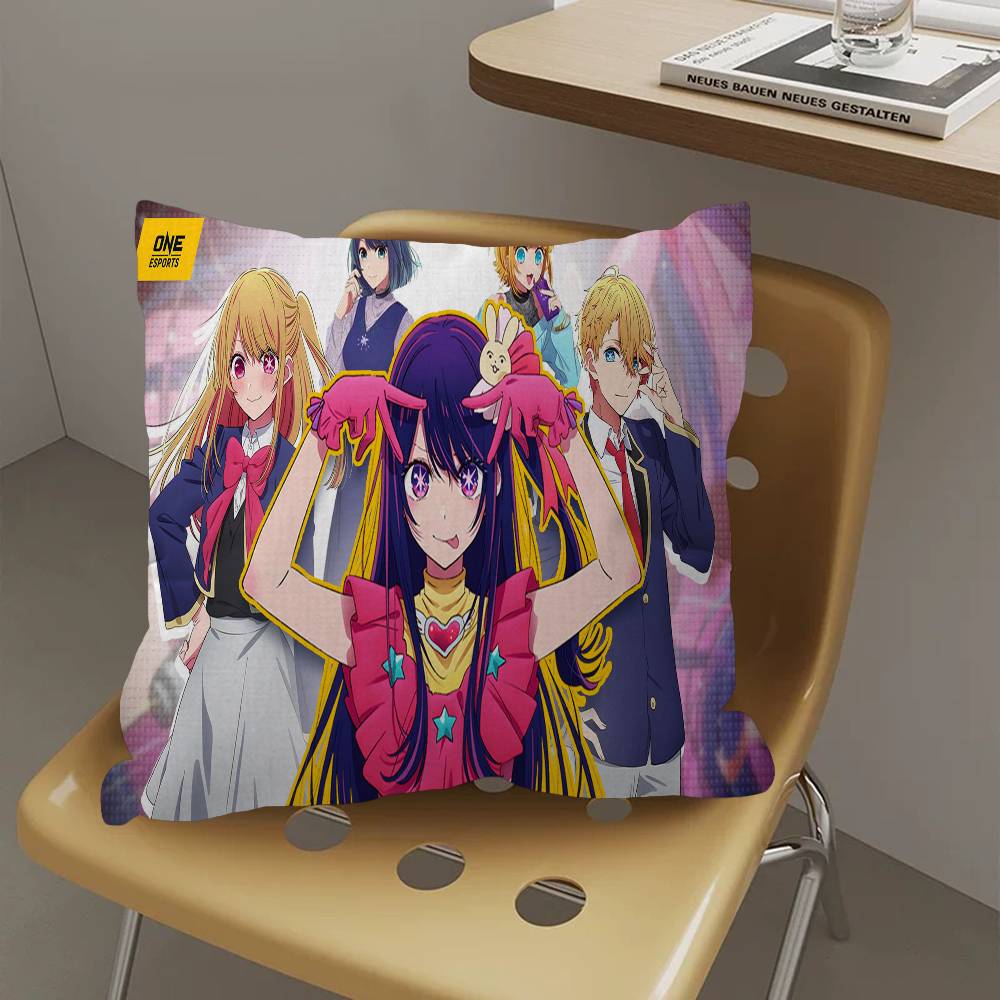 Anime O-Oshi N-No Ko Kissen Anime Kissen Sofa Bett Kopfkissenbezug Kissenbezug 45x45 cm Mode