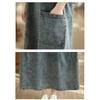 Plus Size Denim Dress Vintage Loose Long Maxi Dress Women Casual Cotton Dresses Autumn