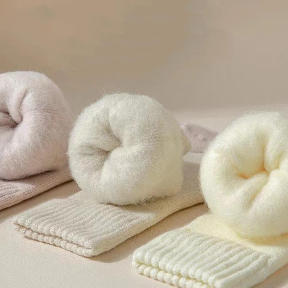 1 Pair Plush Hairy Women Socks Keep Warm Cashmere Socks Soft Sleep Socks  Winter