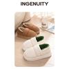 Feslishoet Men Winter Cotton Slippers Waterproof Anti Slip Thick Bottom Shoes Couple Home Use Plush Cotton Slippers Women
