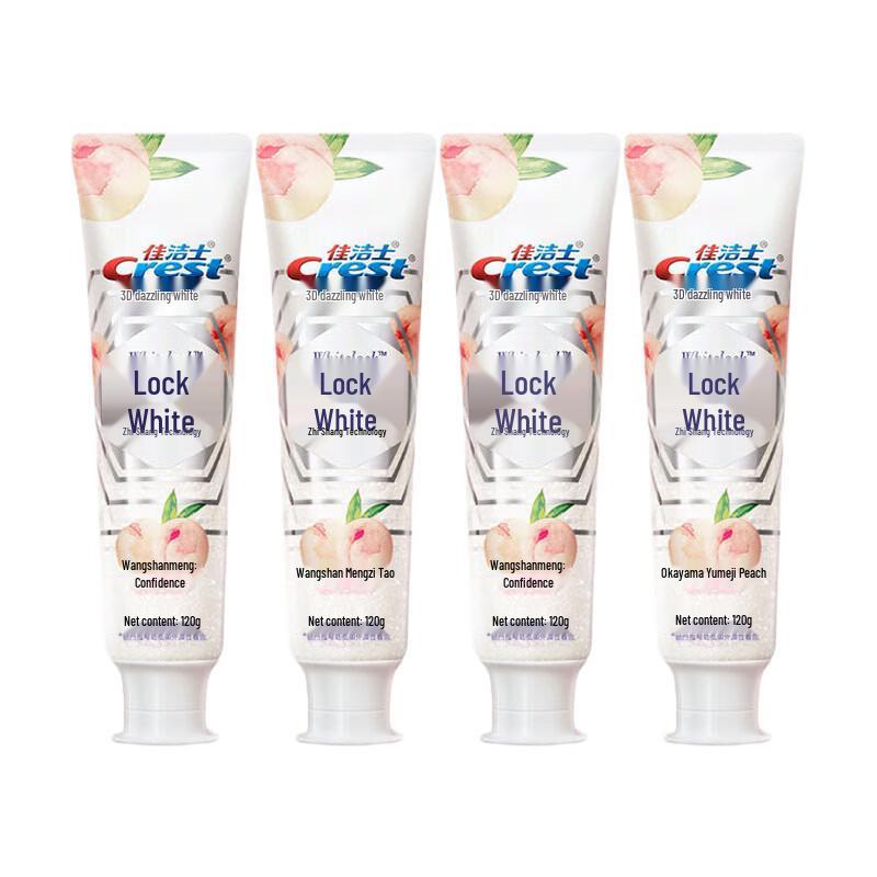 

Crest Dual Color Whitening Toothpaste, Okayama Dream White Peach (4x120g)