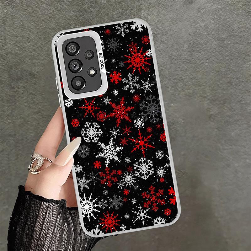 Snow Snowflake Winter Cold Shockproof Phone Case for Samsung A17 A16 A15 A14 A37 A57 A36 A56 A26 A35 A55 A25 A34 A54 A24 A13 A23