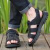 Fashion Hot Sale Men's Sandals High-Quality Cow Leather Shoes for Men Outdoor Beach Dual-purpose Slippers Non-slip Thick-soled Dad Shoes