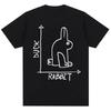Maglietta Meme Design Coniglio Anatra Divertente Moda Uomo Donna Umorismo Carino Manica Corta Oversize 100% Cotone Magliette Casual Streetwear