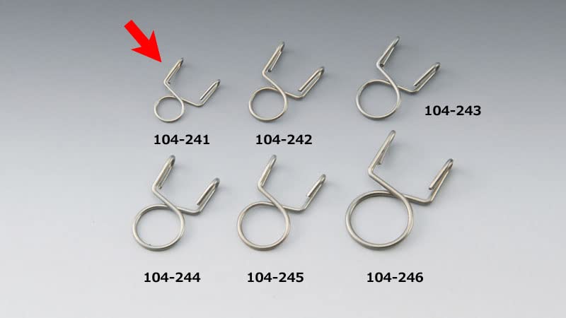 Kijima Bike Parts Hose Clip B Type 6mm 5 Pieces
