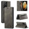 Premium Vintage Leather Wallet Case for Samsung Galaxy S21 Ultra - Flip Cover with Card Slots, Shockproof Retro Style (4 Colors)