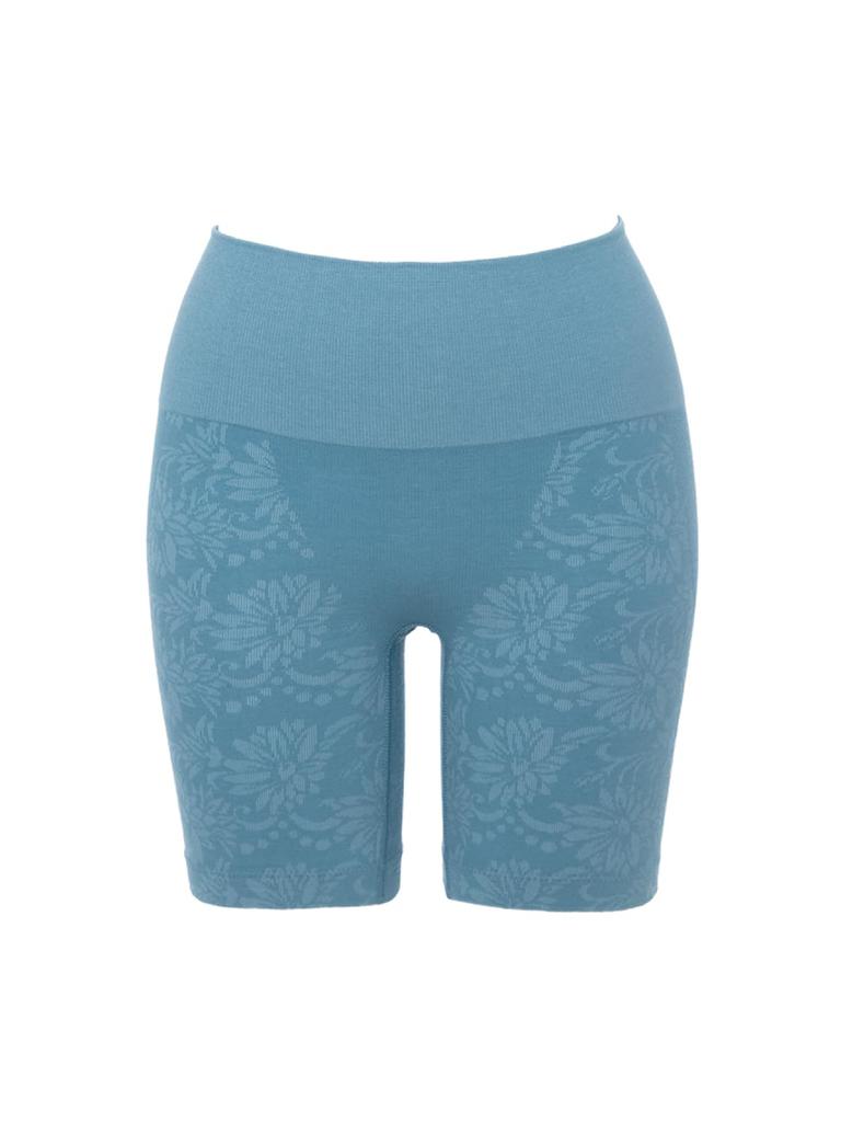 Měkké stahovací prádlo se vzorem gerbery, směs bavlny, velká velikost, spodní prádlo, popelavé [Andijur] [Stahovací prádlo Ari Sugihary] Dámské břicho, boky, stehna,