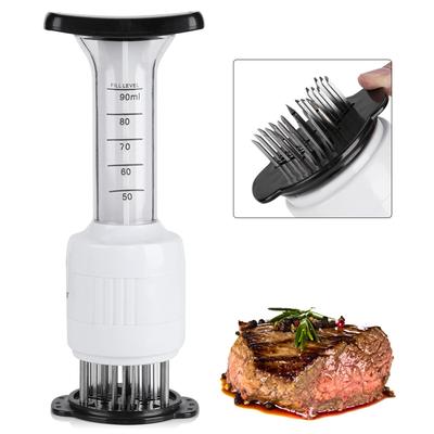 Rozsdamentes acél húslágyító QuickDone injekciós típusú steak tűk pác ízű fecskendő konyhai eszközök konyhai eszközök