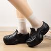 New Baotou lazy hole shoes fashionable versatile men and women wear height increase non-slip beach breathable one pedal shoes women