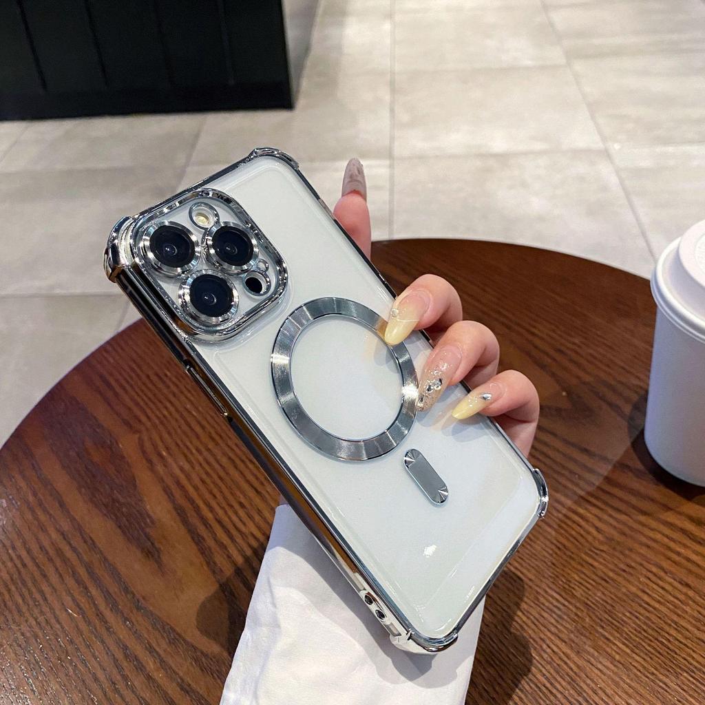 Magnetic Transparent Anti-Drop Protective Case for iPhone 17 Pro Max