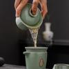 Ge Kiln Ceramic Kung Fu Tea Set - 10-Piece Gift Set
