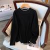 Women's Fall and Winter Long-sleeved Plus Size Knitted Top Temperament Commuter Half High Neck Bottoming Shirt