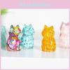 Resin Crystal Cat Figurine With Handmade Resin Art For Home Decor And Gift Giving