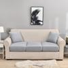 Waterproof Furniture Protector Thick Sofa Cover Corner Sofa Seat Slipcover Elastic Solid Color Couch Cover Elastic Material