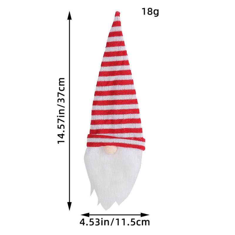 

Новые товары для вечеринок Новогодние украшения Сервировка стола Товары для дома Рождественский набор бутылок Украшение для дома Чехол для винной бутылки Red and white stripes,1pc