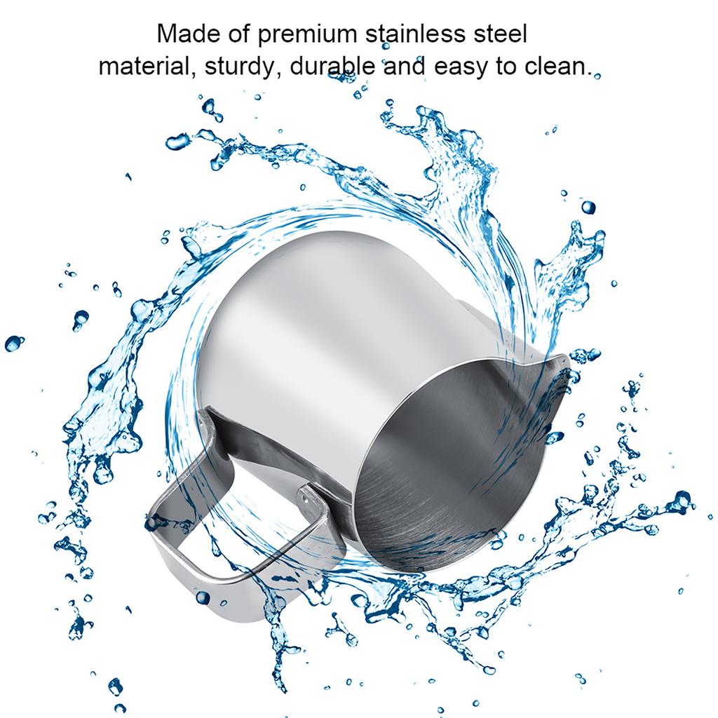 Stainless Steel Milk Frothing Cup Coffee Pitcher Jug Latte Art (100 Ml)