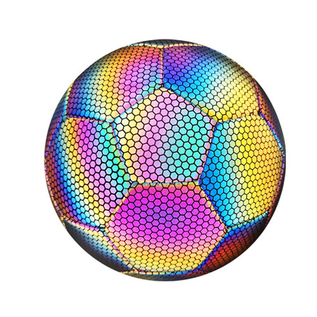 Luminous Reflective Football Luminous Soccer Ball Training Ball for Normal Games Performances