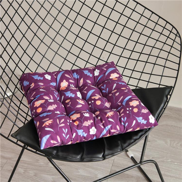 Thickened Printed Chair Seat Pad for Office, Student, or Dining Chairs