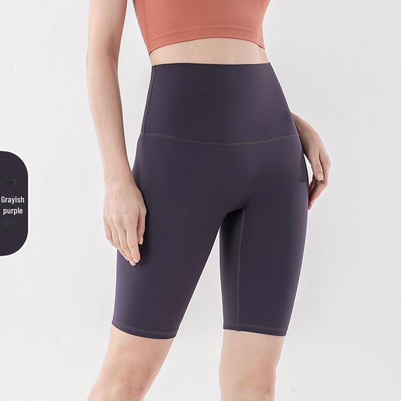 

Женские шорты для йоги телесного цвета с высокой талией — для поднятия бедер, летняя одежда для фитнеса Extra Large