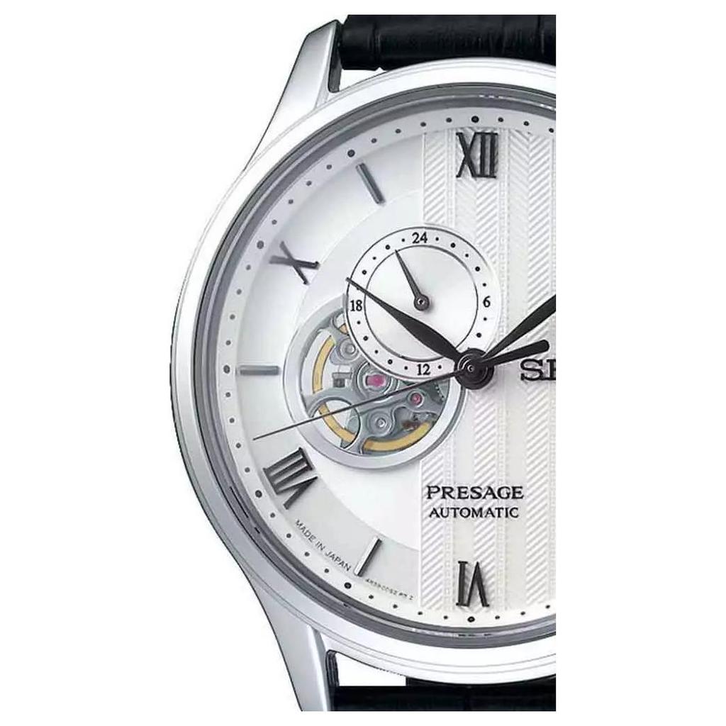 Seiko Presage 30m Voděodolné Ruční Mechanické Hodinky s Koženým Řemínkem Pánské Hodinky SSA379J1