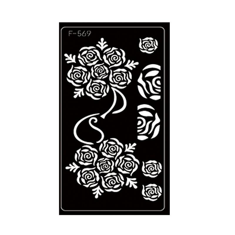 Pet Hollow Tattoo Template Middle East Indian Tattoo Sticker Body Painting Template Sticker Inkjet Painting