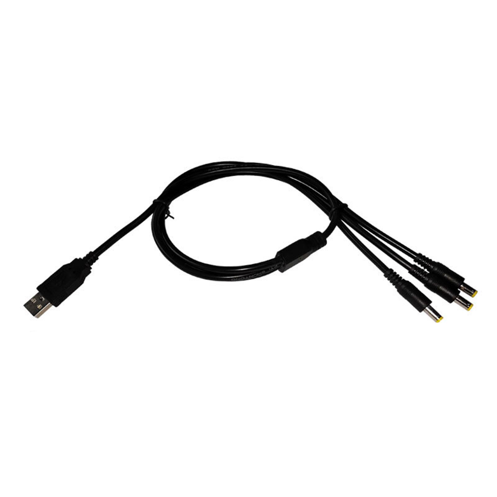 

USB Male to 5.5x2.5mm Male Power Extension Charge Cable Charging Cord Adapter 2/3/4/5 in 1 USB Charging Cable for Router