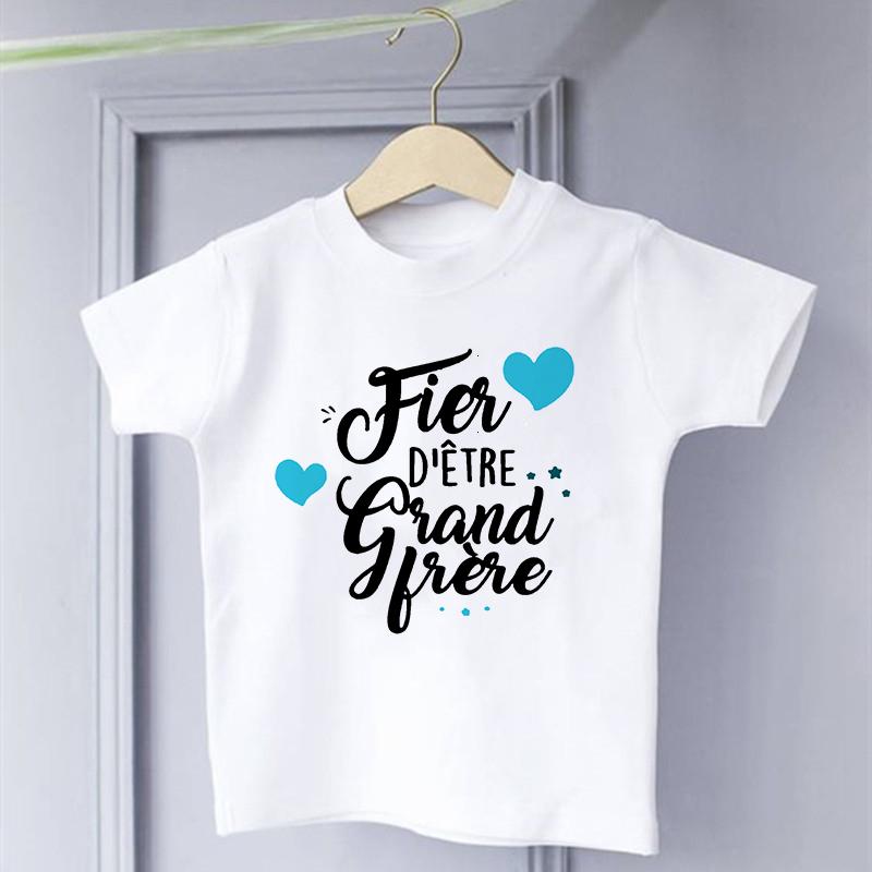 Vou Ser um Super Irmão Mais Velho Camiseta Infantil Crianças Bebês Camiseta Tops Anúncio do Bebê Camiseta Infantil Roupas de Verão