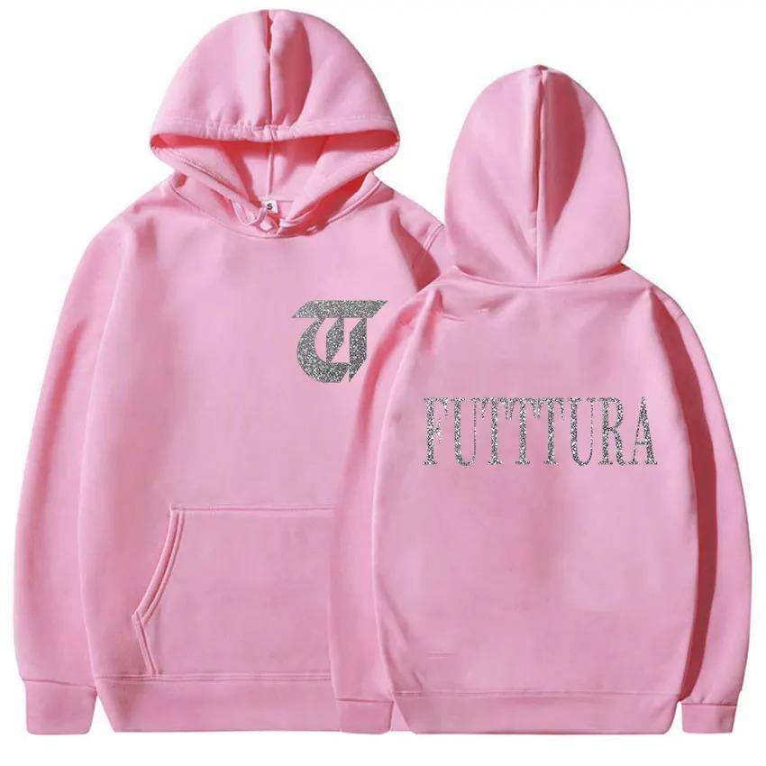 Cantante TINI STOESSEL Futtura Tour Album 2026 Merch Felpa Unisex Larga Comoda Pile Felpa Moda Musica Pop Manica Lunga Felpa con Cappuccio