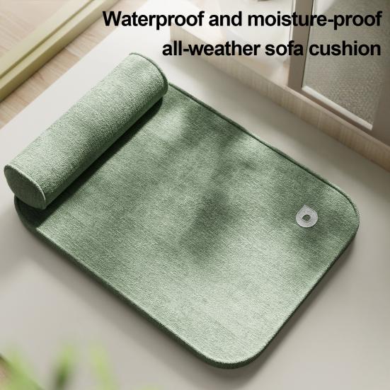 Large Dog Bed Anti-Slip Orthopedic Pet Pad with Removable Washable Cover Puppy Sleeping Cushion with Neck Support for Indoor Floor Small Medium Large