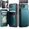 Wallet Card Holder Case for iPhone 17 16 15 14 13 12 11 Pro Max XS XR 6 7 8 Plus SE2 Artificial Leather Cover