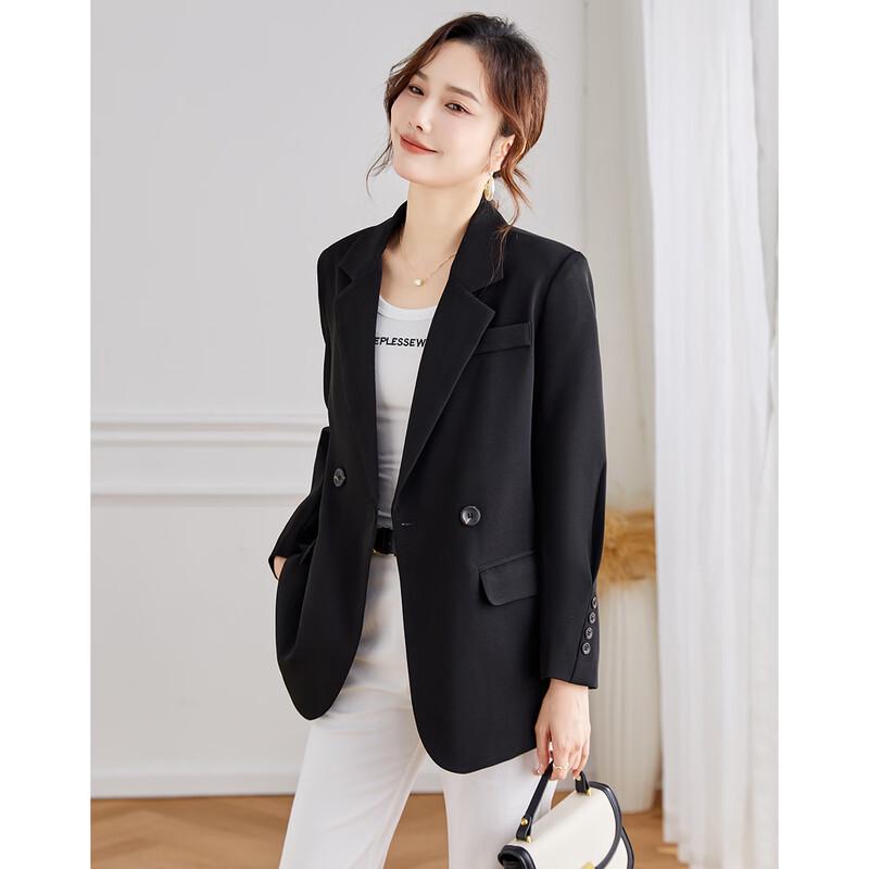 TERRE BLEUE Women's Elegant Business Blazer Jacket