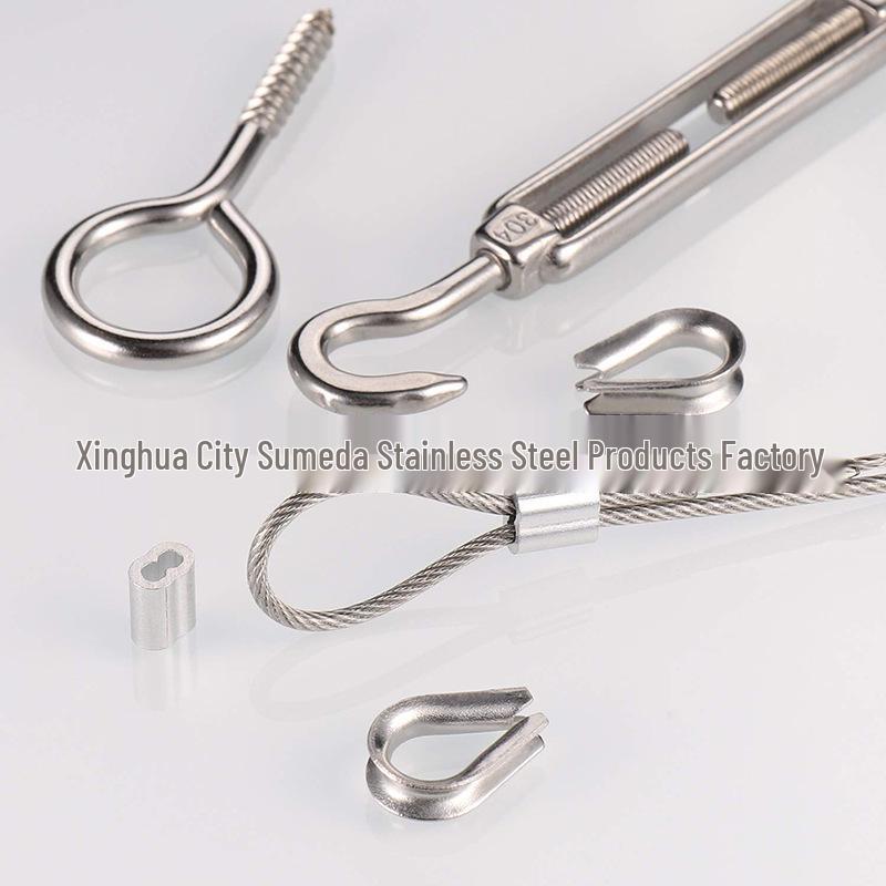 Beschriftbares 15m/50m Stahlseil mit Kunststoffummantelung Gartenseil Seilspanner-Kit - Tragfähiges Aufhängungsdrahtseil