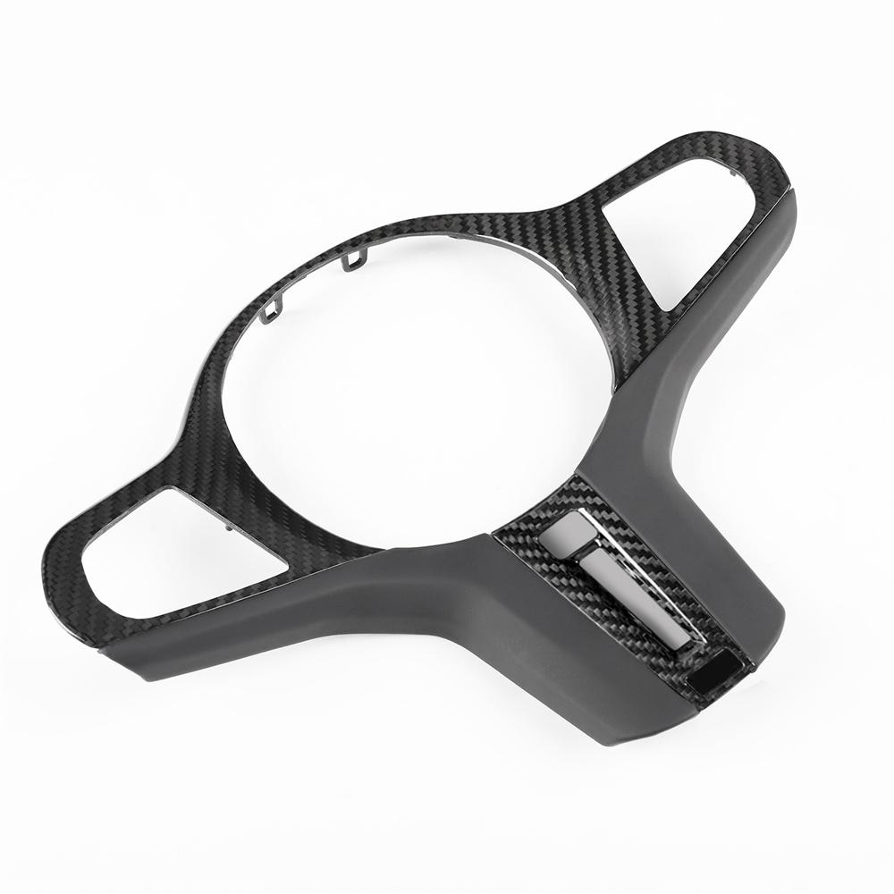 Carbon Fiber Steering Wheel Trim Cover with Heated Hole For BMW M2 M3 M4 G80 G82