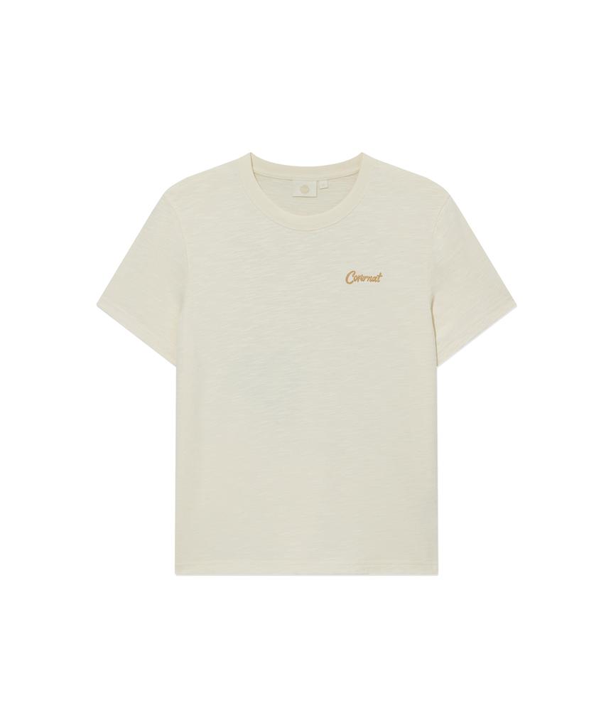 COVERNAT WOMAN Circus Graphic Short Sleeve T-Shirt Butter