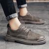 Leather Male Comfortable Casual Shoe Classic for Men Business Shoes All-match Lace-Up Men's Oxfords Shoes Outdoor Walking Shoes