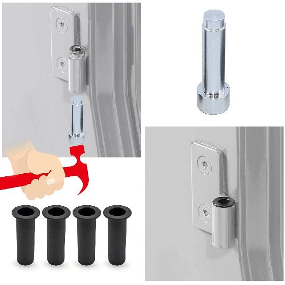 FZJDSD 4Pcs Door Hinge Pin Liners Bushings Kit Compatible with Jeep Wrangler TJ YJ CJ LJ 1986-2006