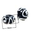 Black Color Series 2/4/6PCS/LOT Mixed Style Handmade Lampwork Glass Beads For Crafts Charm Bracelets/Earring DIY Jewelry Making