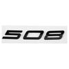 Auto 3D ABS Buchstaben Logo Aufkleber Für Peugeot 208 308 408 508 408X 508L 2024 2025 Auto Kofferraum Alphabet Emblem Abzeichen Aufkleber