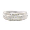 220V 2835 LED Strip Light, 180° Angle, Three Rows, Neutral 4000K, Natural Rubber-Coated Soft Light