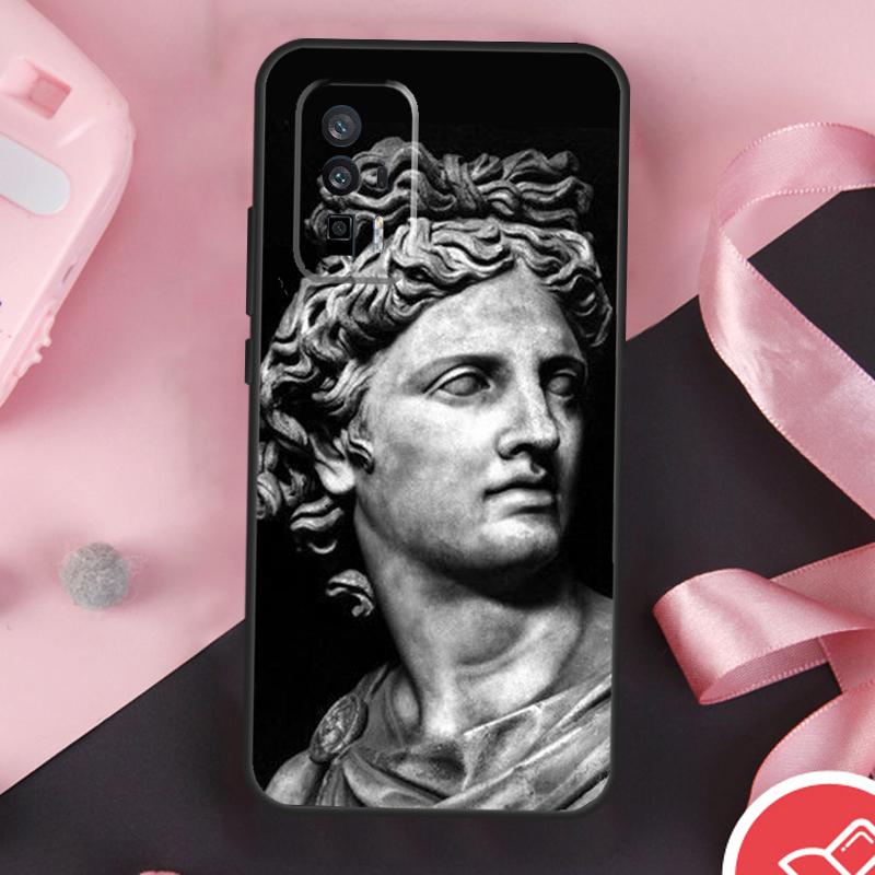 Greek God Statue Face Case For POCO F6 X6 X3 X5 M6 Pro F3 F5 M5s Xiaomi 14 Ultra 13 12 Lite 11T 12T 13T Pro Cover
