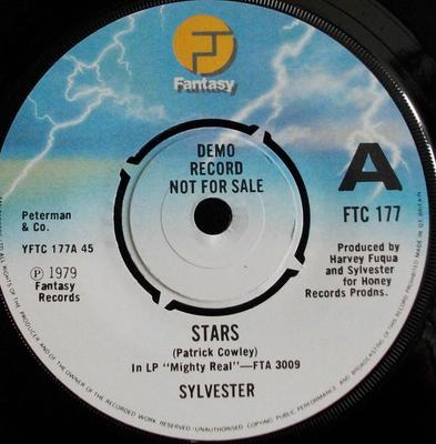 7inch Record SYLVESTER - Stars FTC177PROMO Fantasy 1979 UK Soul/Funk Used