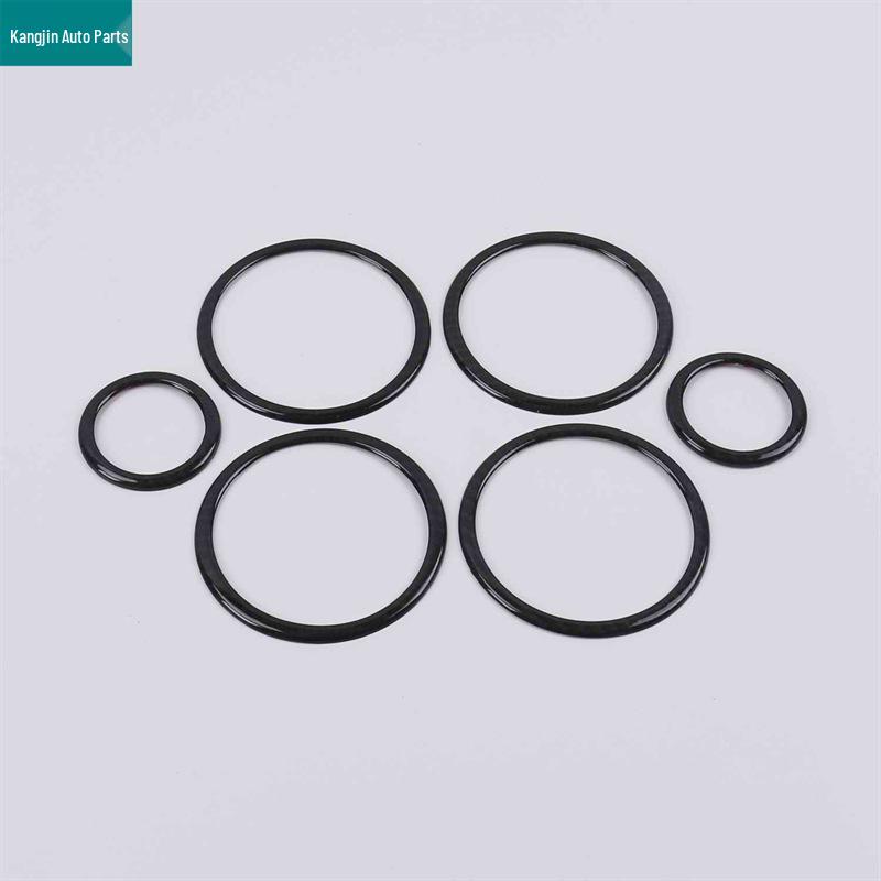 BMW 16 X1 Carbon Fiber ABS Interior/Exterior Trim for Headlight, Steering Wheel, and Air Vent Adjustment.