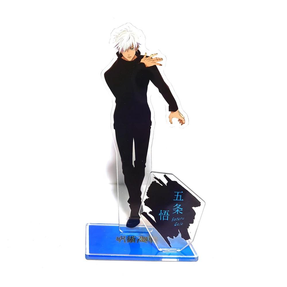 Anime Jujutsu Kaisen Gojo Satoru Geto Suguru Megumi Yuji Nobara Ieiri Shoko Acrylic Stand Doll Game Figure Model Plate Cosplay Poseable Articulated