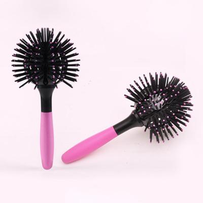 Bomb Curl Comb 3D 360 Degree Hair Styling Plastic Head Massage Spherical Brush for Salon