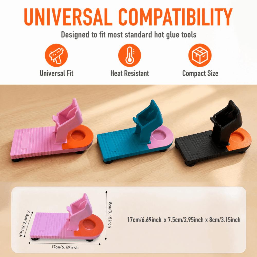 Heat Resistant Glue Stick Base Holder Suction Cup Base Hot Glue Tool Rack Organizer Storage Rack